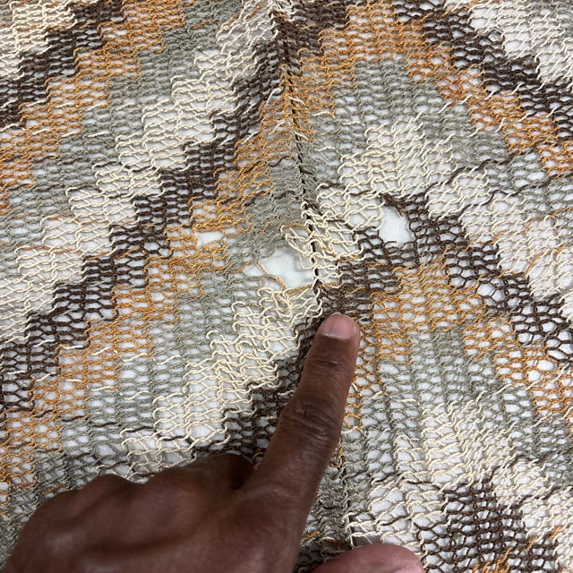 Early 20th Century Antique Moroccan Hand-Woven Mesh Textile For Sale - Image 5 of 6