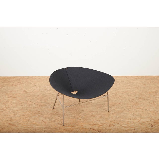 Shell Chair with Base in Matte Metal by Piergiorgio Cazzaniga for Living Divani, 2000 For Sale - Image 4 of 12