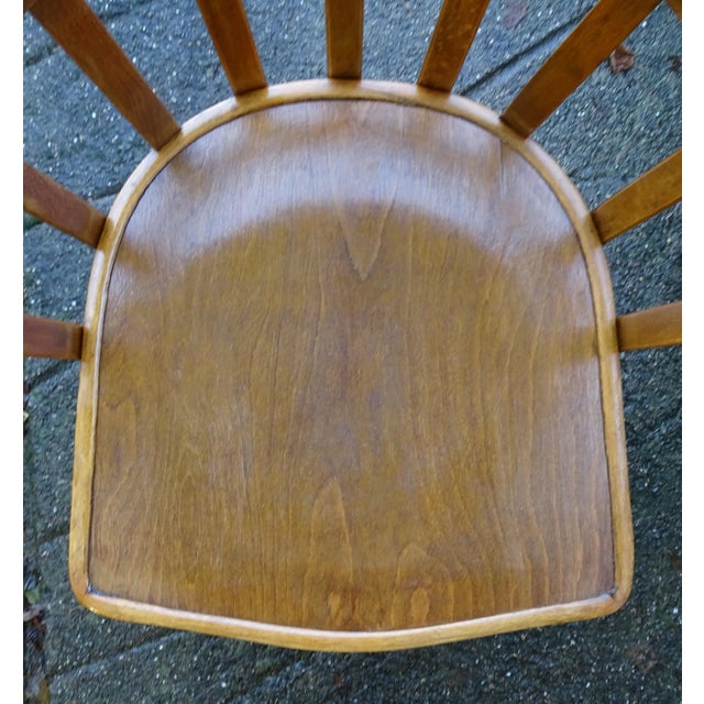 Art Deco Armchair in Curved Wood from Horgen-Glarus Switzerland, 1925 For Sale - Image 3 of 11