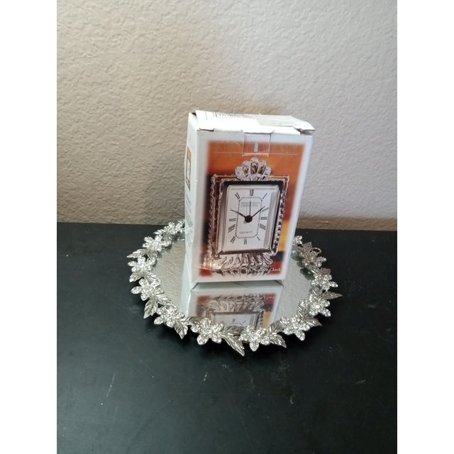 GORGEOUS NIB Fifth Avenue Crystal 4" Square CENTURY Mantle Clock The product is a luxurious NIB Fifth Avenue Crystal 4"...