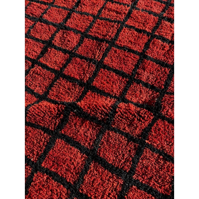 2020s Moroccan Geometric Berber Carpet – Luxury Atlas Wool Rug For Sale - Image 5 of 8