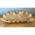 Ecru Vintage Carved Wood Clam Shell- Shaped Bowl For Sale - Image 8 of 12