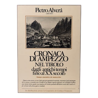 Italian Cortina D’Ampezzo Book Promotional Poster, Mounted For Sale