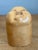 Charming and tactile, this vintage carved wood smiling face box brings a playful Boho accent and handcrafted character to...