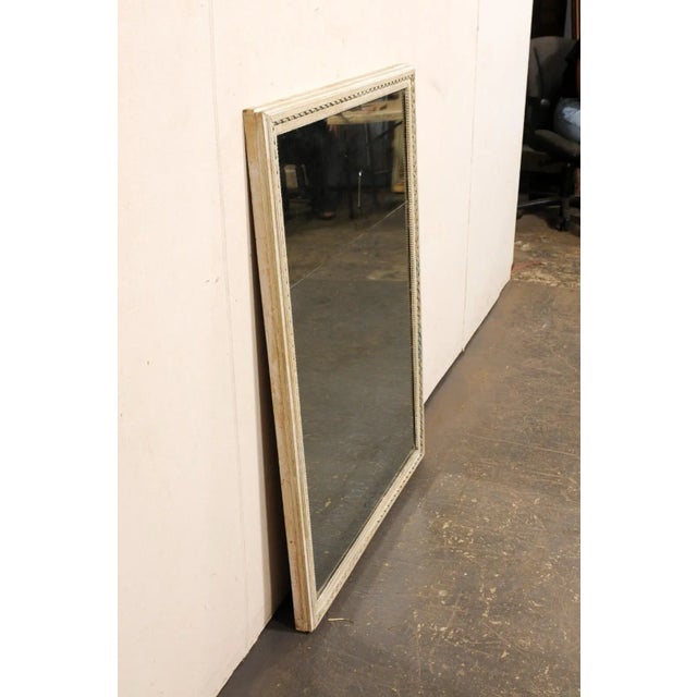 19th Century French Painted Wood Mirror For Sale - Image 10 of 12