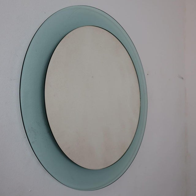 Round Green Nile Mirror from Veca, Italy, 1970s For Sale - Image 6 of 8