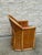 1980s Vintage Split Bamboo Armchair With Cushion For Sale - Image 5 of 12