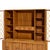 Wood John Widdicomb Mid Century Walnut and Brass Credenza With Hutch For Sale - Image 7 of 14
