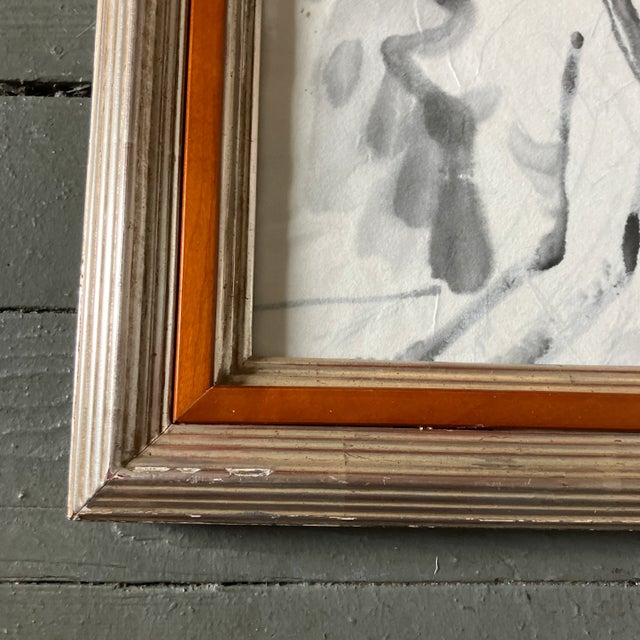 Abstract 1970s Vintage Abstract Female Nude Watercolor Painting For Sale - Image 3 of 4