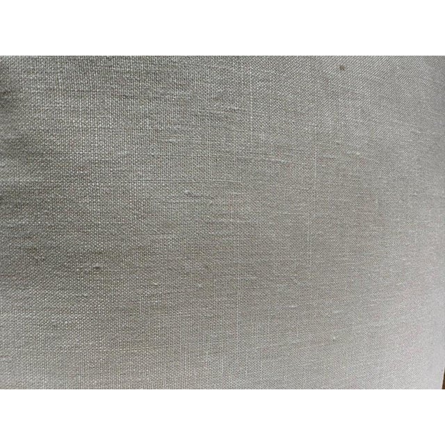 Early 21st Century Hand Stenciled Linen Pillow by Nomi Textiles, Rococo Style, For Sale - Image 5 of 5