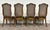 Vintage French Provincial Louis XV Style Caned Back Dining Chairs - Set of 4 For Sale - Image 12 of 13