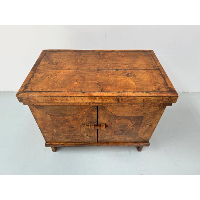 French Brutalist Burl Wood Cabinet, 1970s For Sale - Image 10 of 13