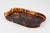 Mid-Century Modern Mid-Century Modern Oval Serving Tray in Tortoiseshell Effect Acrylic Glass, Italy, 1970s For Sale - Image 3 of 15