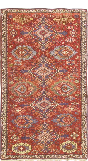 Antique Soumak Kilim Caucasian Rug