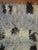 Mid-Century Modern Powder Blue Abstract Vintage Turkish Tulu Mid-20th Century Shag Rug - 4'11" x 7' For Sale - Image 3 of 18