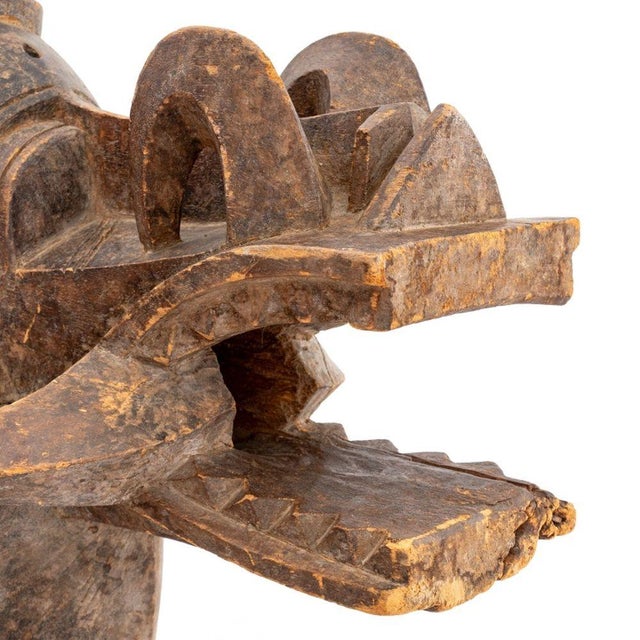 Senufo "Wanyugo" Firespitter Helmet Mask, 19th C. For Sale - Image 4 of 7