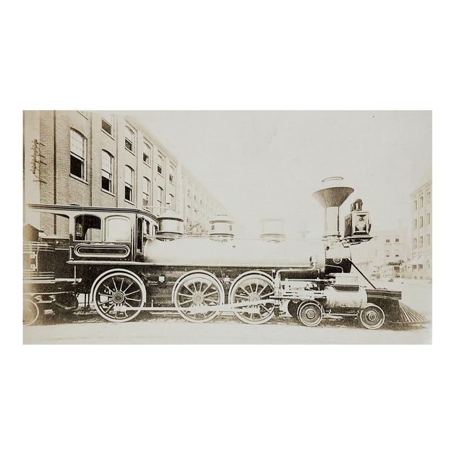 Antique Photograph Steam Locomotive Engine American Standard For Sale