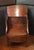 Late 18th century Georgian bedside table commode, English. Pleasing bowfront form raised on square, straight legs. Double...