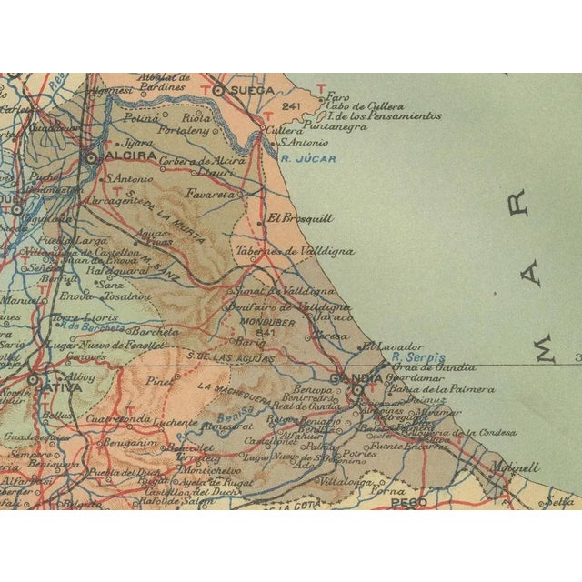 Map of the Province of Valencia, 1901 For Sale - Image 3 of 6