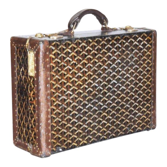 19th Century Traditional Goyard Suitcase Chairish