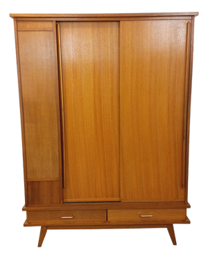 Vintage Oak Wardrobe, 1960s