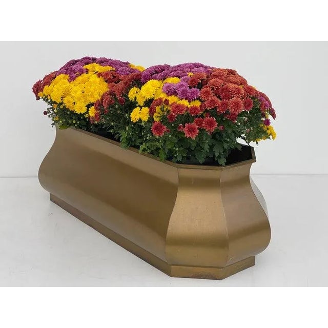 1980s Chapman Brass Planter For Sale - Image 12 of 13