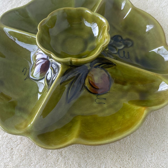 Vintage Los Angeles Pottery Serving Platter For Sale - Image 4 of 9