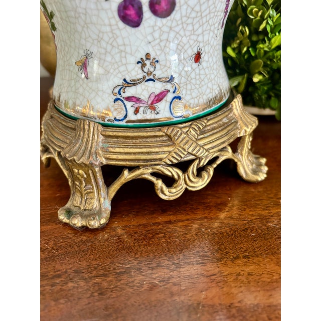 Vintage United Wilson Porcelain Vase on Stand For Sale - Image 4 of 9