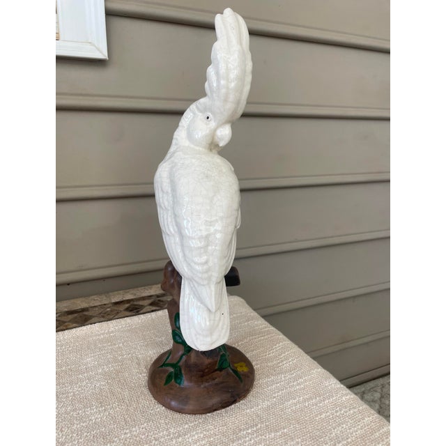 Italian Mid 20th Century Cockatoo Figurine For Sale - Image 3 of 6