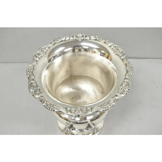 Vintage Victorian Silver Plated Trophy Cup Urn Champagne Chiller Ice Bucket For Sale - Image 10 of 18