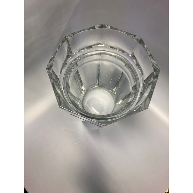 Art Deco Vintage Baccarat Crystal Ice Bucket For Sale - Image 3 of 6