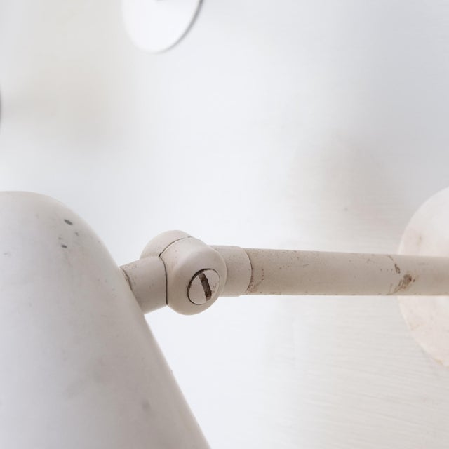 White Adjustable Wall Lamps by Louis Poulsen, Denmark, 1960s, Set of 2 For Sale - Image 8 of 9
