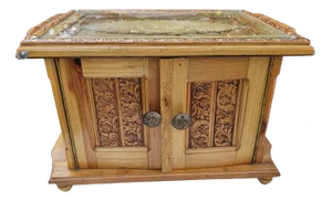 Carved Wooden Box for Relics, 1950s