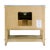 Lois 36 in. W Wood & Marble Single Sink Bathroom Vanity, Light Oak Wire Brushed For Sale - Image 9 of 11