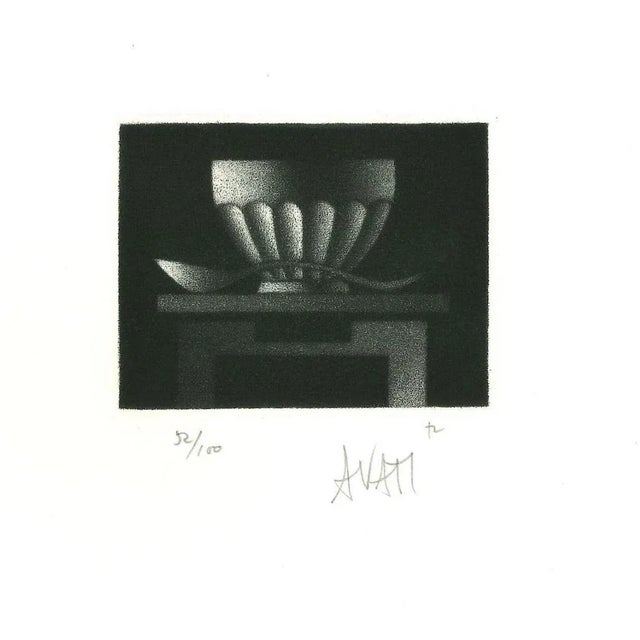 Still life - Original Etching on Paper by Mario Avati - 1960s 1960s For Sale - Image 3 of 3