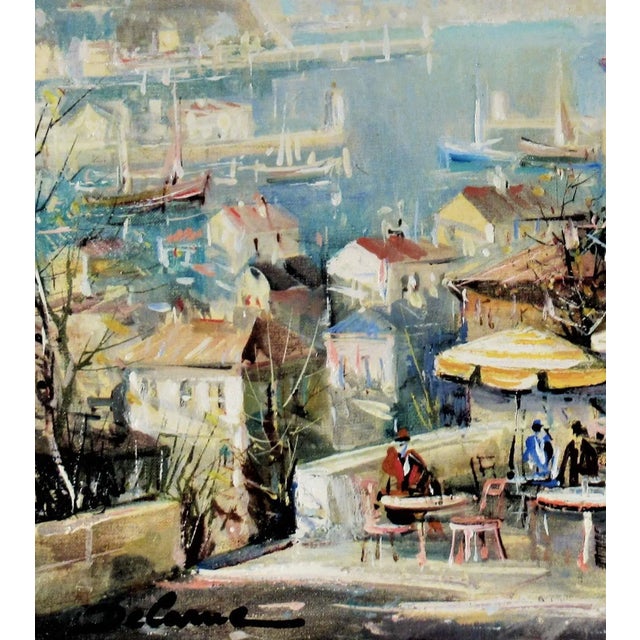 Lucien Delarue, Port de Menton (Harbor of Menton), Circa 1975 For Sale In San Francisco - Image 6 of 11