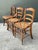 Vintage Collection of Cane Seat Chairs - Set of 3 For Sale - Image 4 of 12