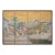 C. 1940s Vintage Chinese Painted Folding Screen "Flying Kites" For Sale