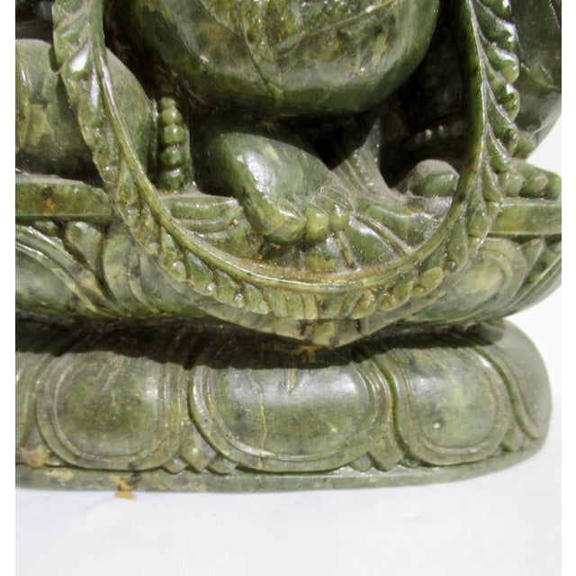 Ganesha Green Soapstone Carving Chairish