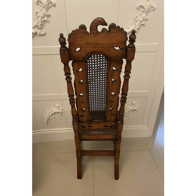 Victorian Carved Walnut Dining Chairs, 1860s, Set of 4 For Sale - Image 9 of 14