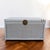 Vintage White Wicker Storage Trunk With Brass Hardware, Coastal, Rattan For Sale - Image 12 of 17
