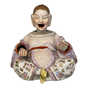 Antique Meissen-Style German Porcelain Nodding Pagoda Figure
