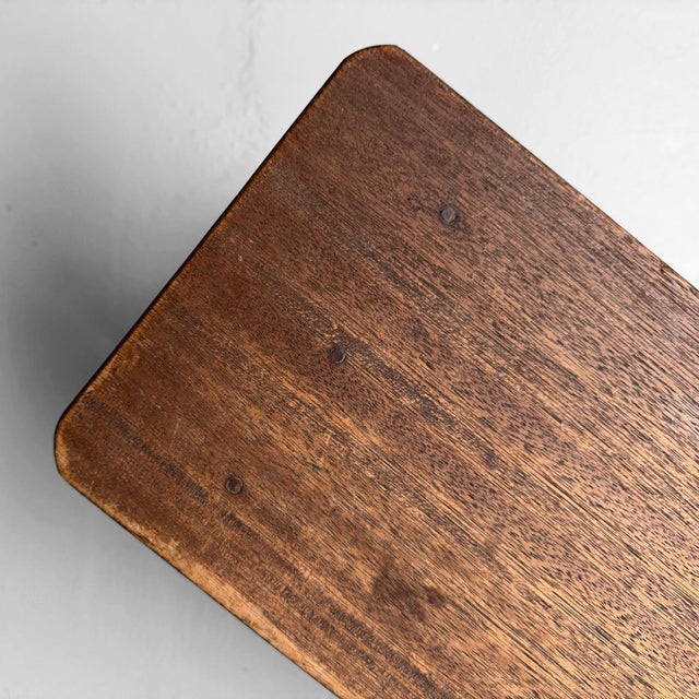 1950s Vintage Wooden Fumidai Step Stool, Japan, 1950s For Sale - Image 5 of 10