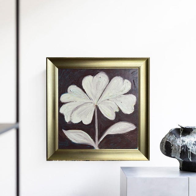 Medium: Oil on canvas Frame: Gold, brushed Size: 14.5" x 14.5" Artist: Tatiana Duperault Condition: Excellent One of a...