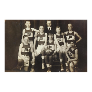 1918 Highschool Basketball Team Photograph