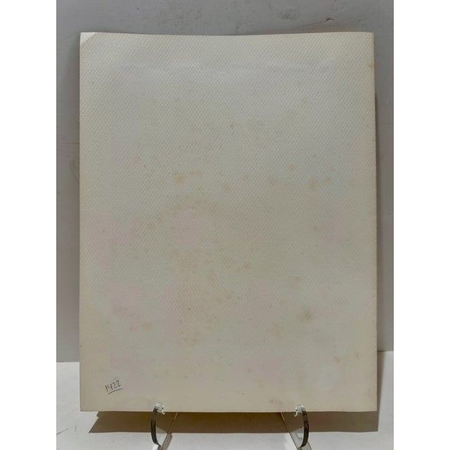 Henry Emil Salloch Original Watercolor on Paper Il Duomo, Barga Italy. 1970. For Sale In Atlanta - Image 6 of 7