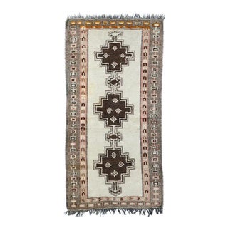 Vintage Tribal Gabbeh Rug 3'3'' x 6'3'' For Sale