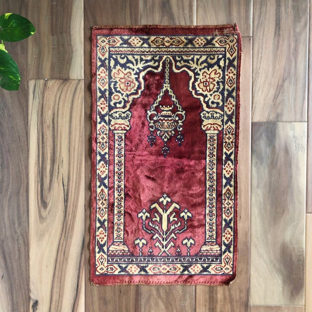 Antique Turkish Silk Ghiordes Prayer Rug Chairish