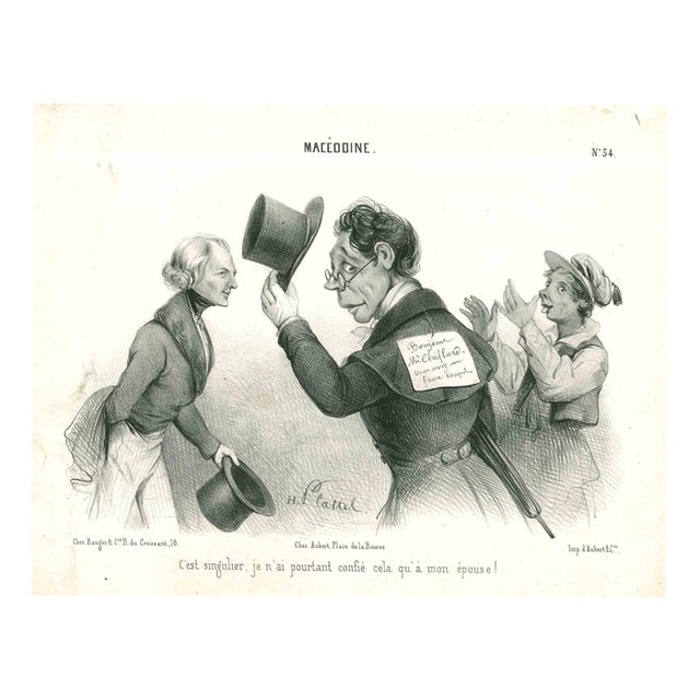 Henri Daniel Plattel, MACÉDOINE No. 34, Mid 19th Century, Lithograph For Sale