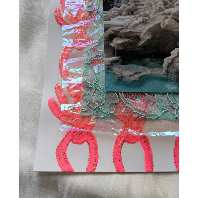 Textile "Trevi" Abstract Contemporary Mixed-Media Collage by Frances Sousa For Sale - Image 7 of 7